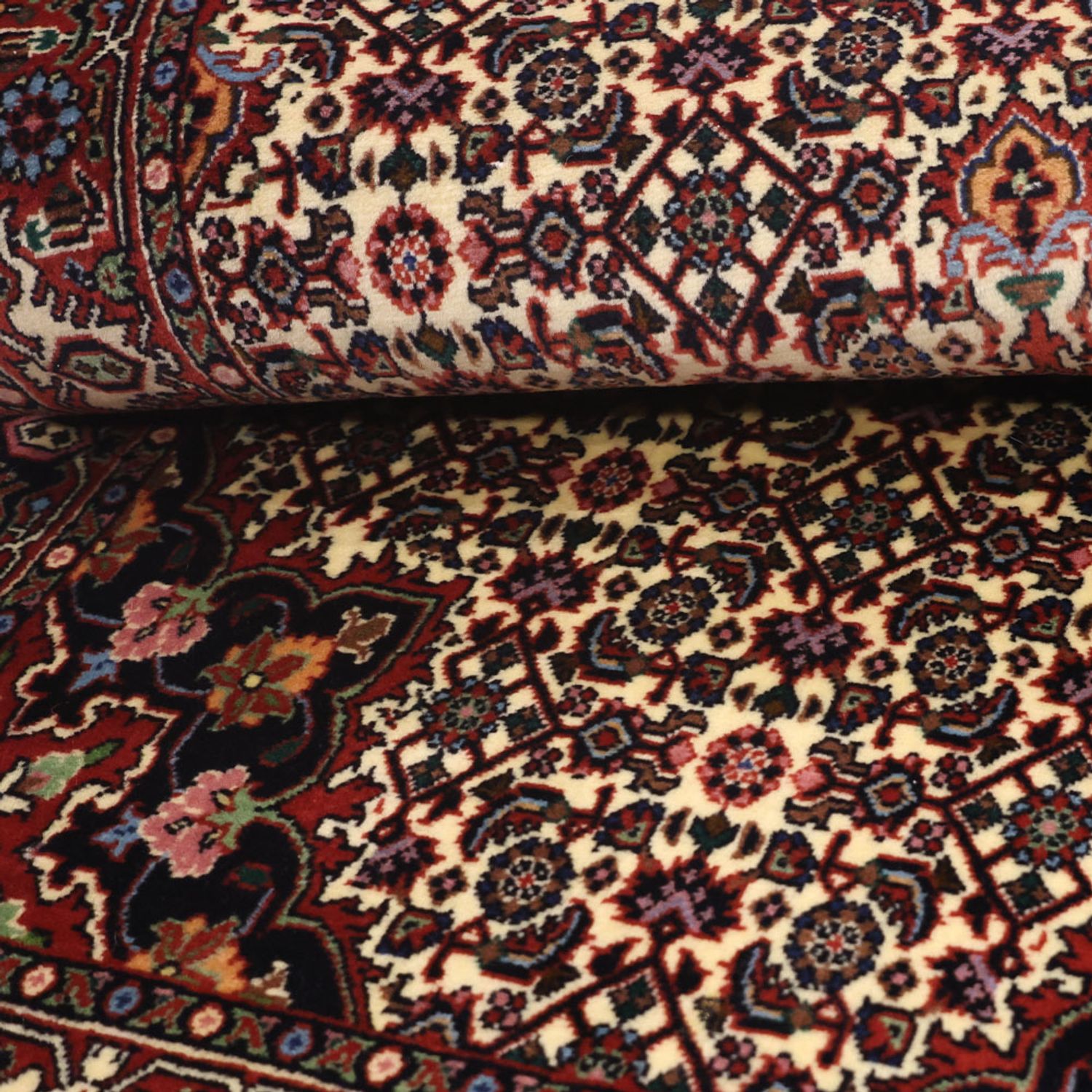 Persisk tæppe - Bijar - 137 x 72 cm - mørk beige