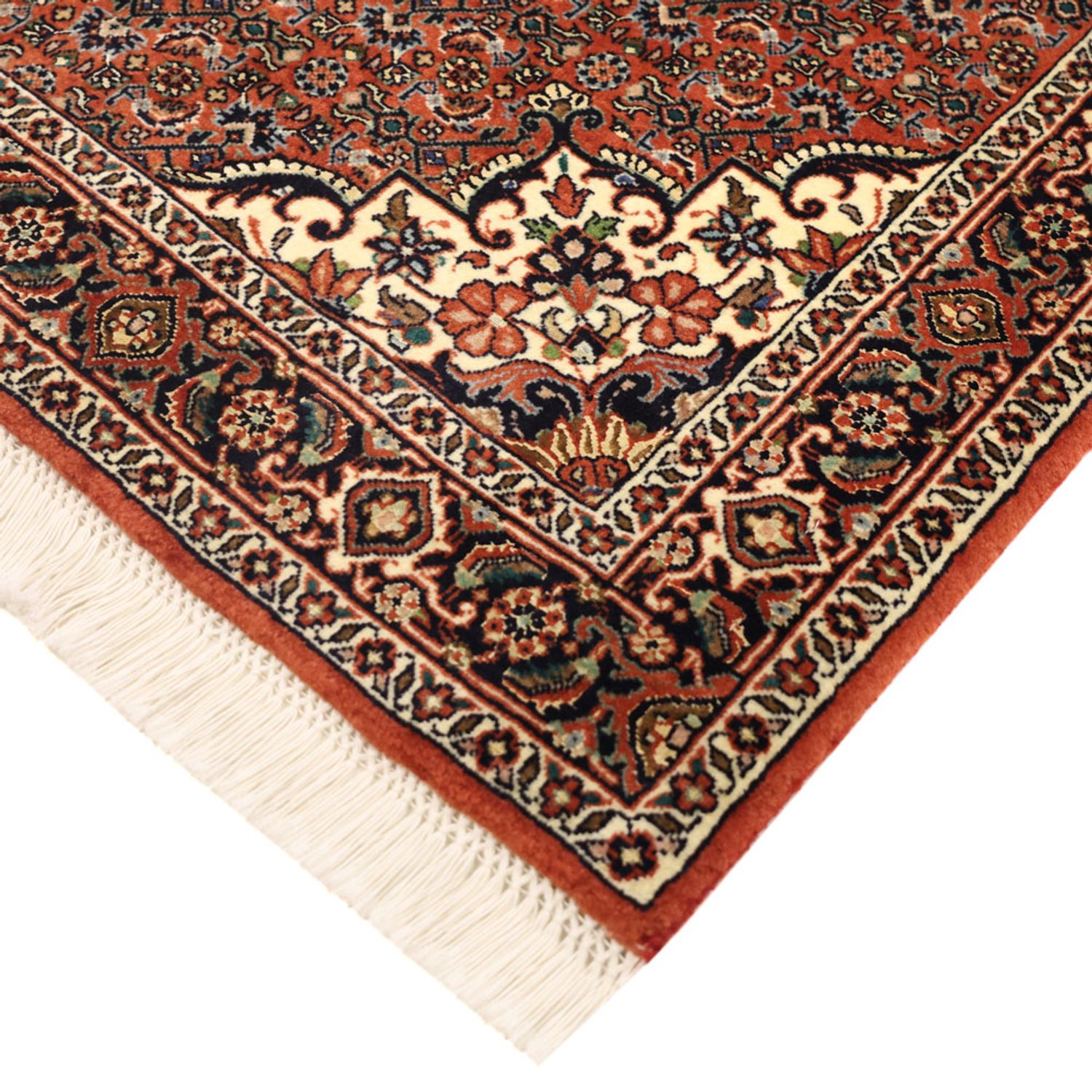 Persisk tæppe - Bijar - 141 x 89 cm - mørk beige