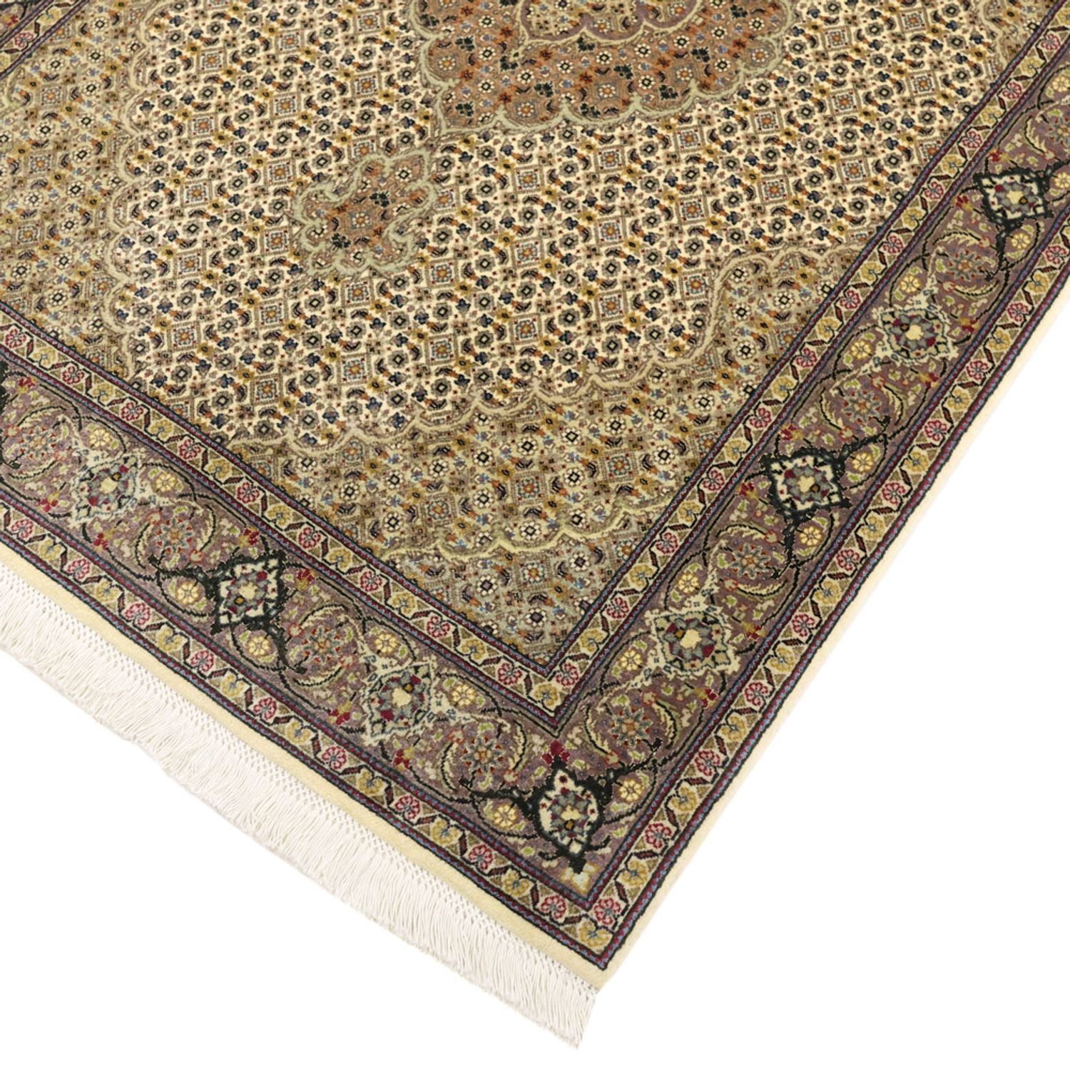 Perserteppich - Täbriz - Royal - 152 x 101 cm - olivgrün