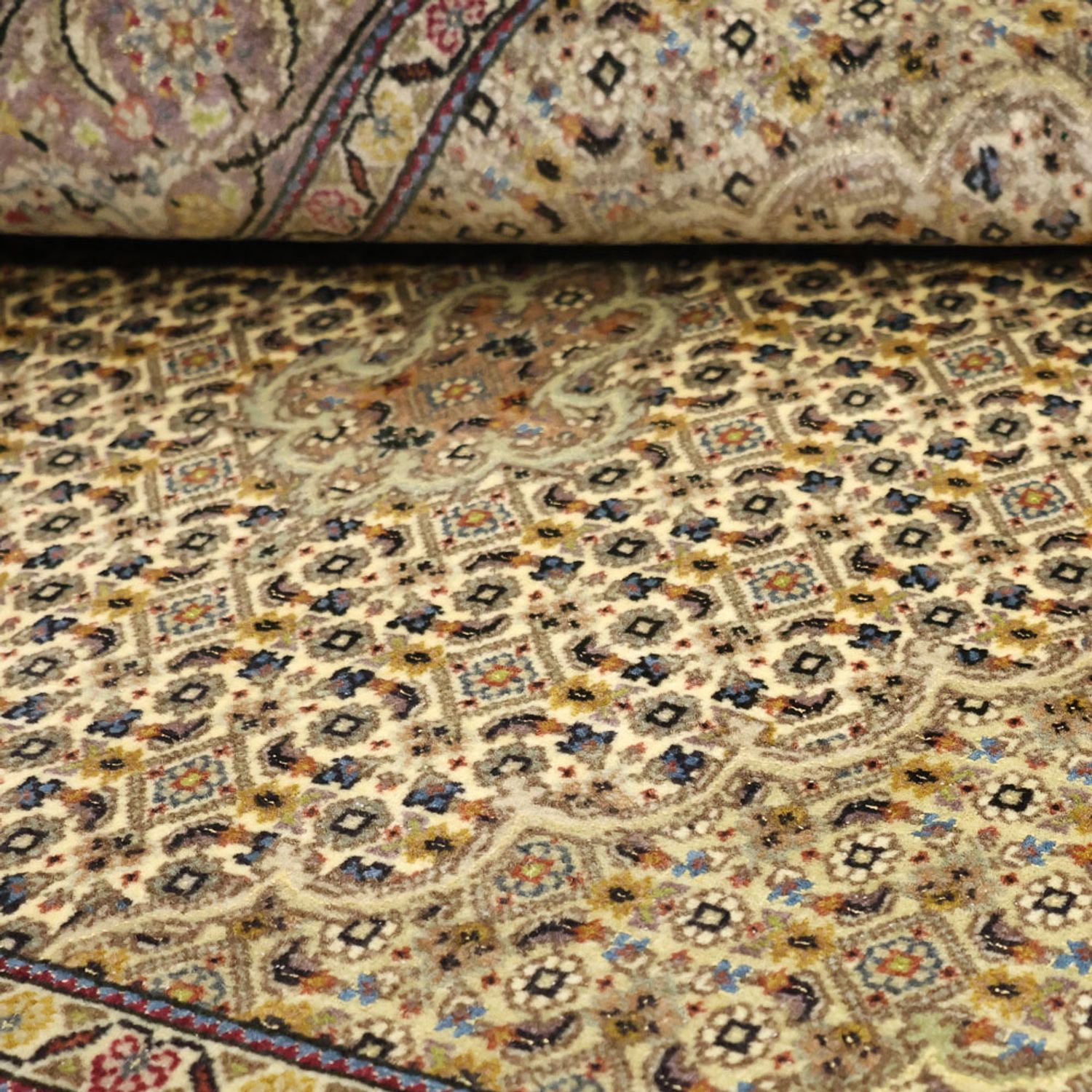 Perserteppich - Täbriz - Royal - 152 x 101 cm - olivgrün