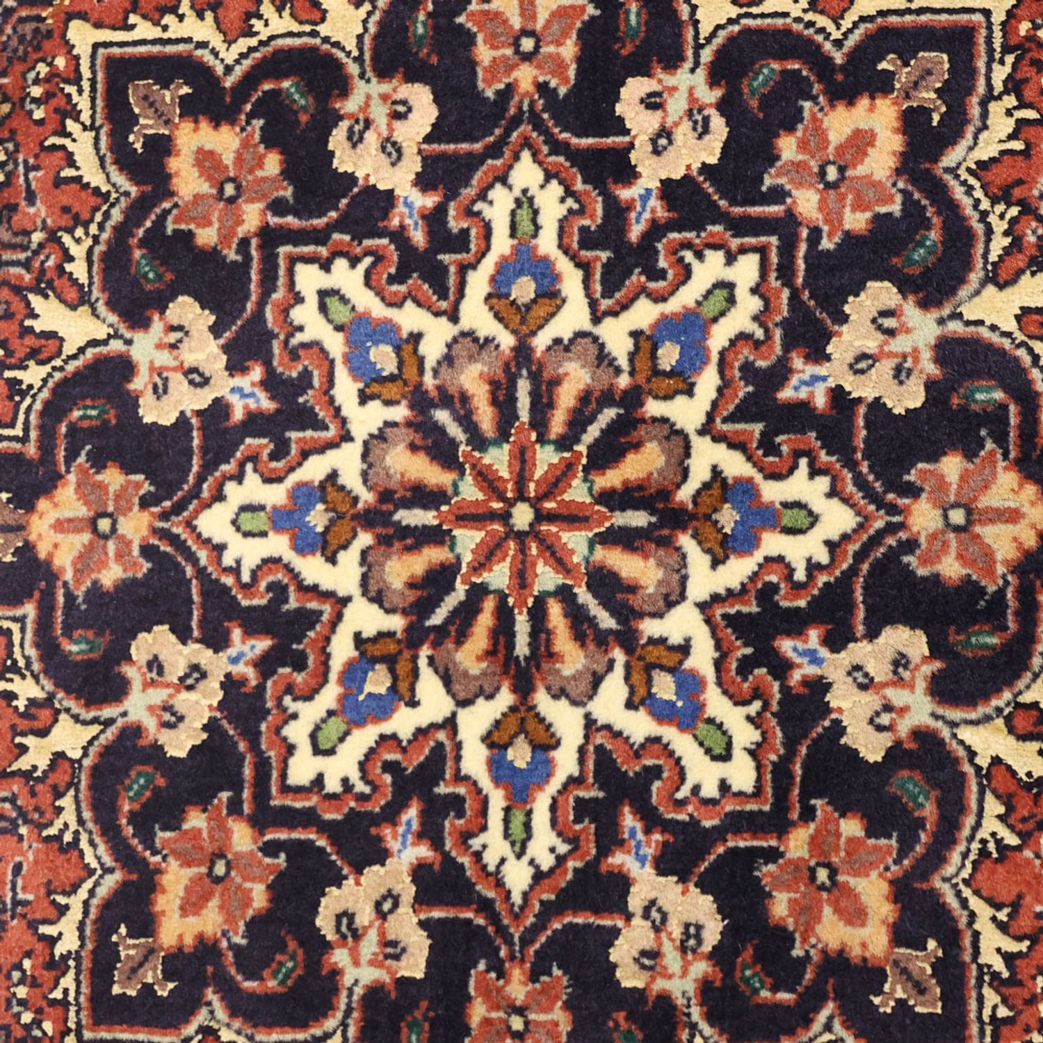 Dywan perski - Bijar - 139 x 68 cm - ciemna czerwień