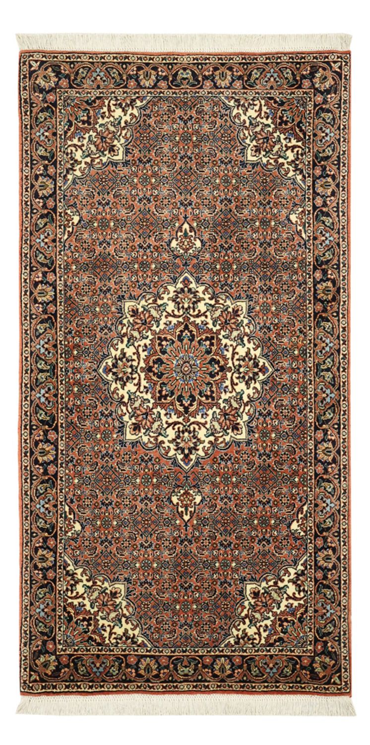 Persisk tæppe - Bijar - 144 x 70 cm - mørk beige