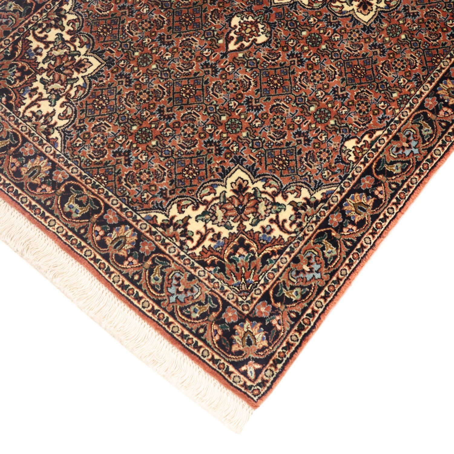 Persisk tæppe - Bijar - 144 x 70 cm - mørk beige