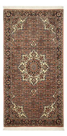 Persisk tæppe - Bijar - 144 x 70 cm - mørk beige