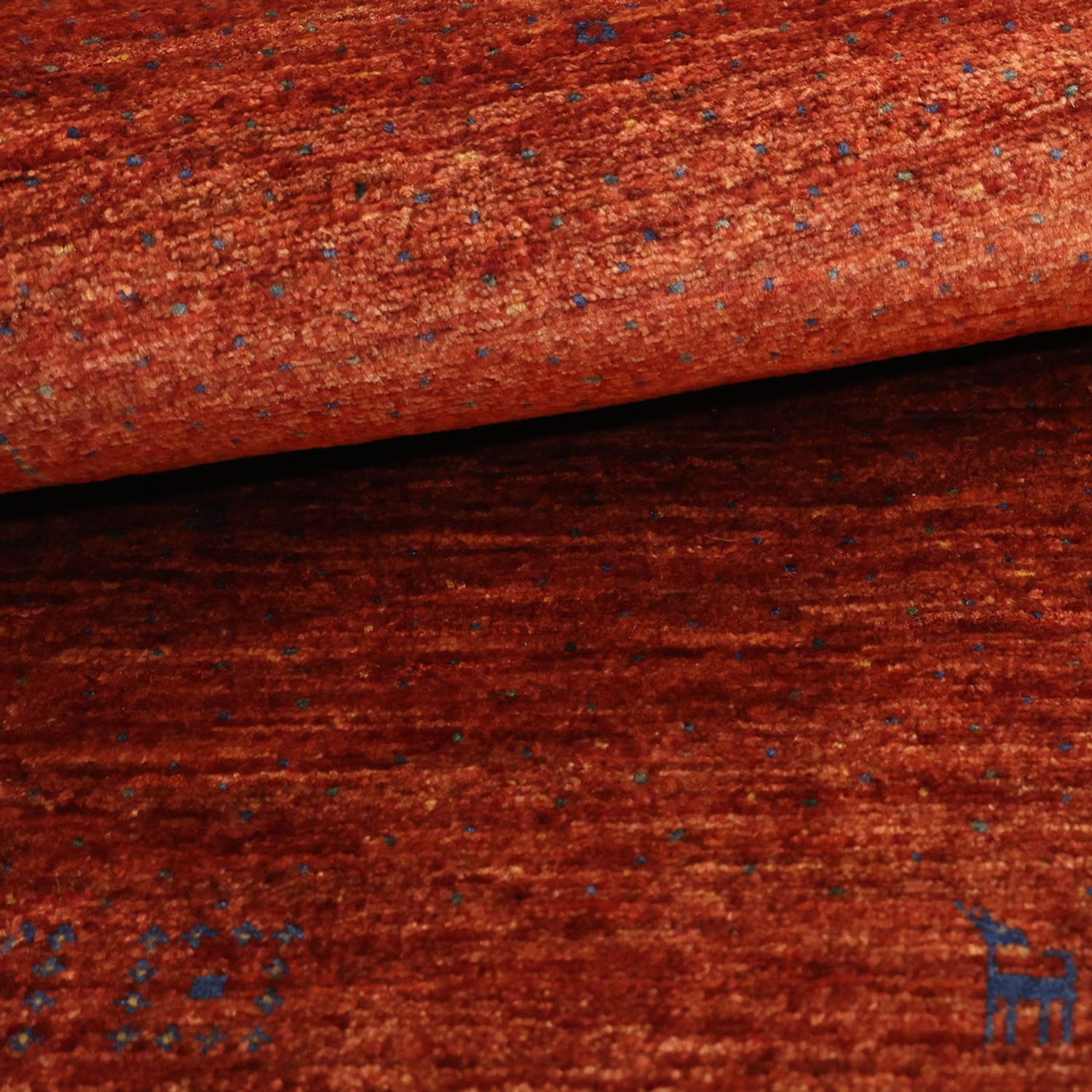 Gabbeh Rug - Kashkuli Perser - 122 x 79 cm - dark red