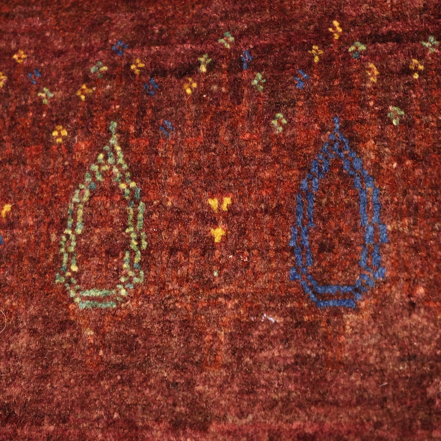 Gabbeh Rug - Kashkuli Perser - 155 x 80 cm - dark red