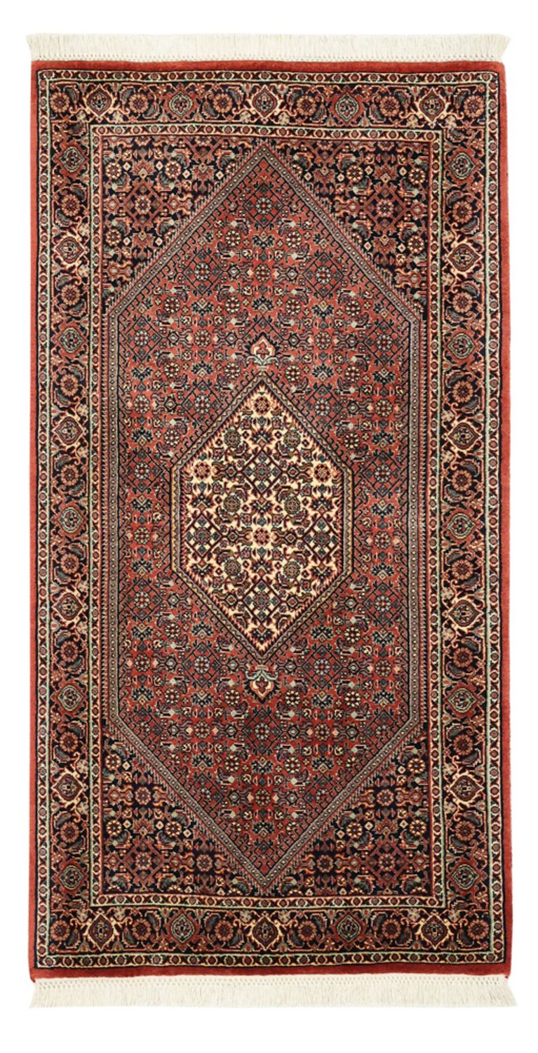Dywan perski - Bijar - 136 x 70 cm - ciemna czerwień