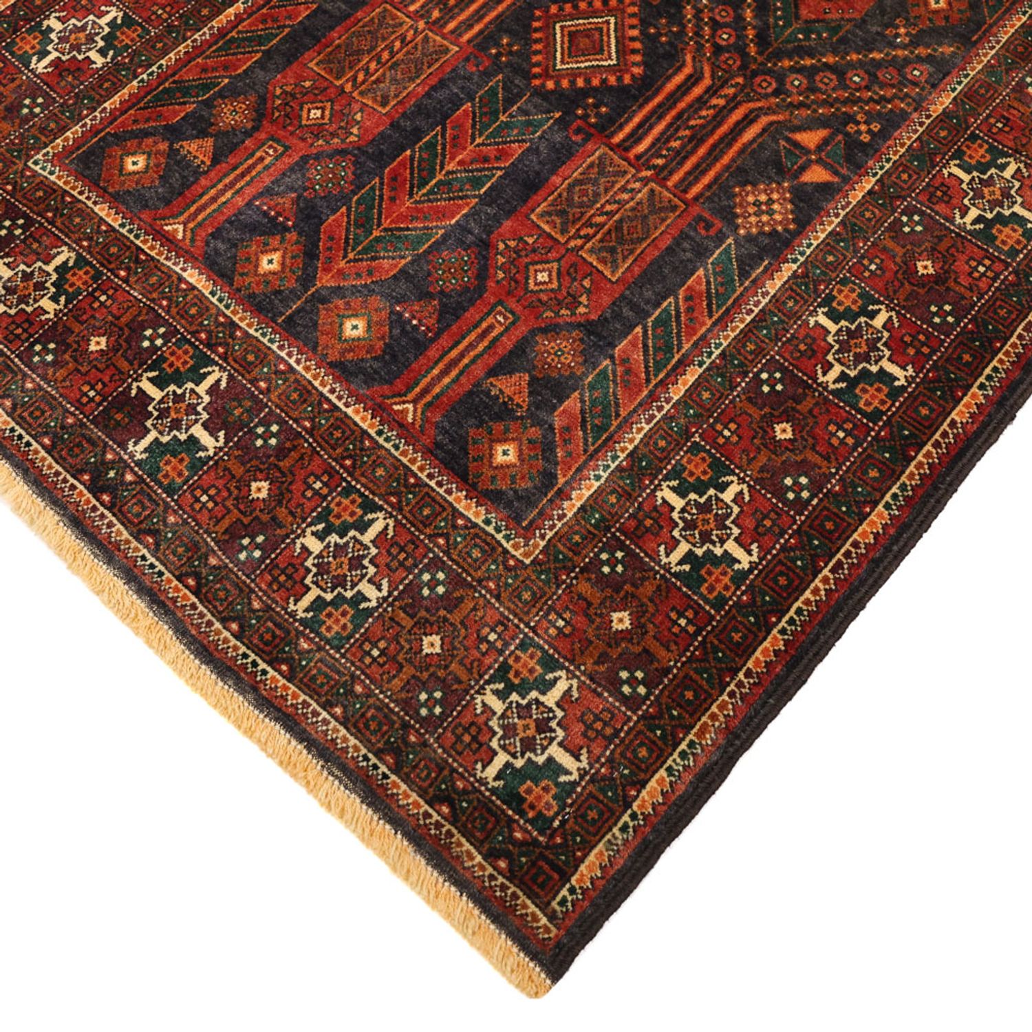 Runner Baluch-matta - 292 x 110 cm - mörkröd