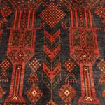 Runner Baluch-matta - 292 x 110 cm - mörkröd