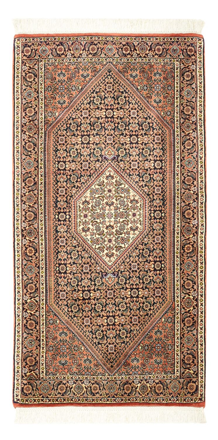 Persisk tæppe - Bijar - 134 x 70 cm - mørk beige