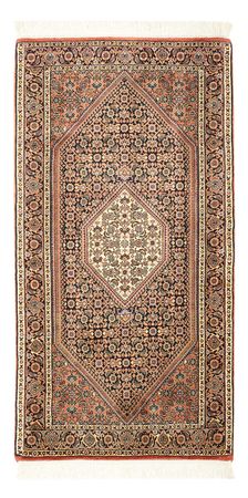 Persisk tæppe - Bijar - 134 x 70 cm - mørk beige
