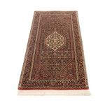 Persisk tæppe - Bijar - 134 x 70 cm - mørk beige