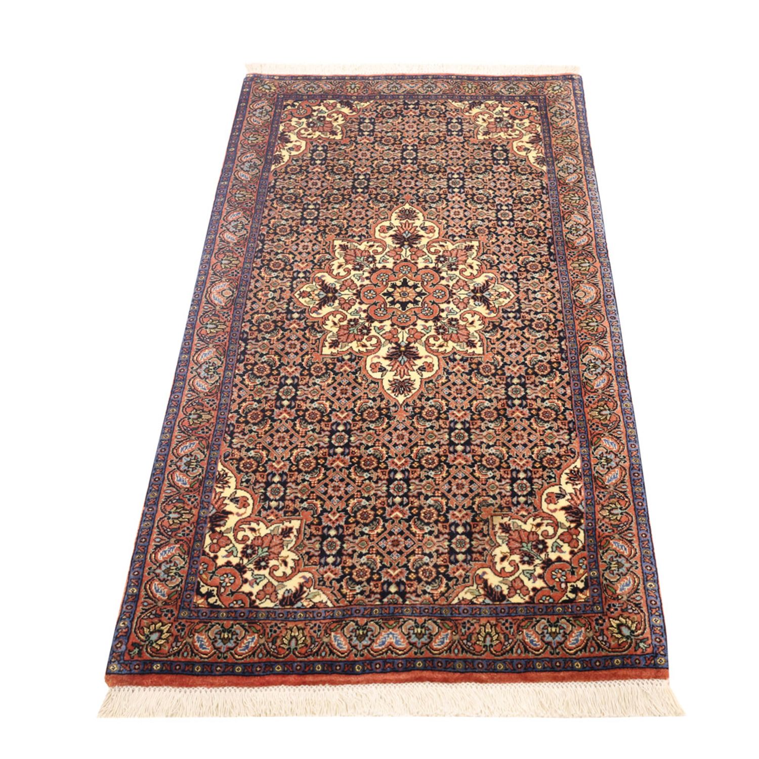 Persisk tæppe - Bijar - 138 x 72 cm - mørk beige