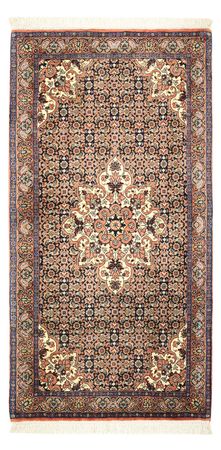 Persisk tæppe - Bijar - 138 x 72 cm - mørk beige