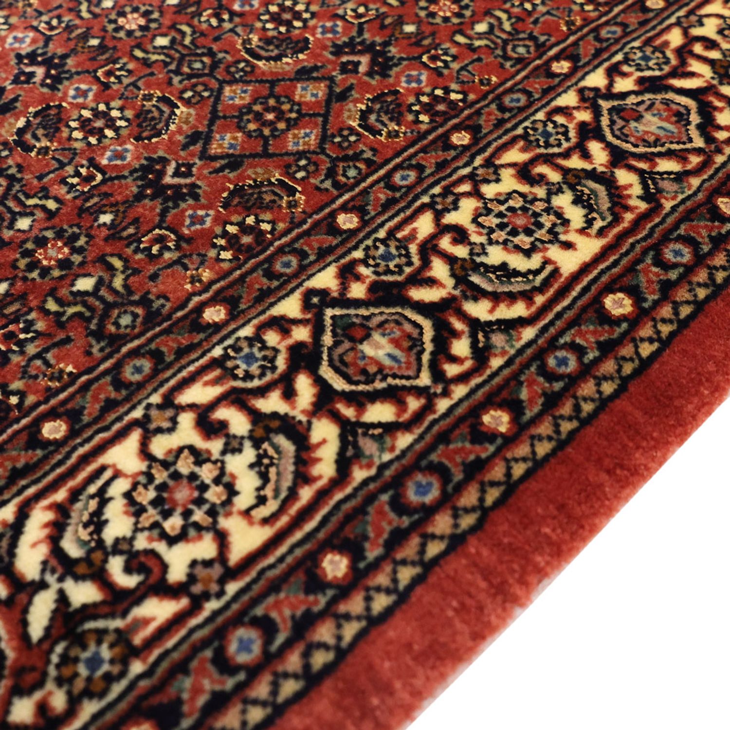 Persisk tæppe - Bijar - 142 x 72 cm - mørk beige
