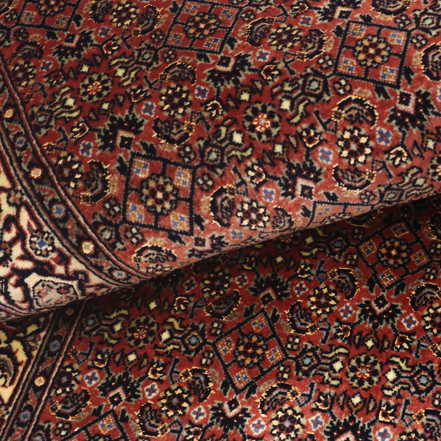 Persisk tæppe - Bijar - 142 x 72 cm - mørk beige
