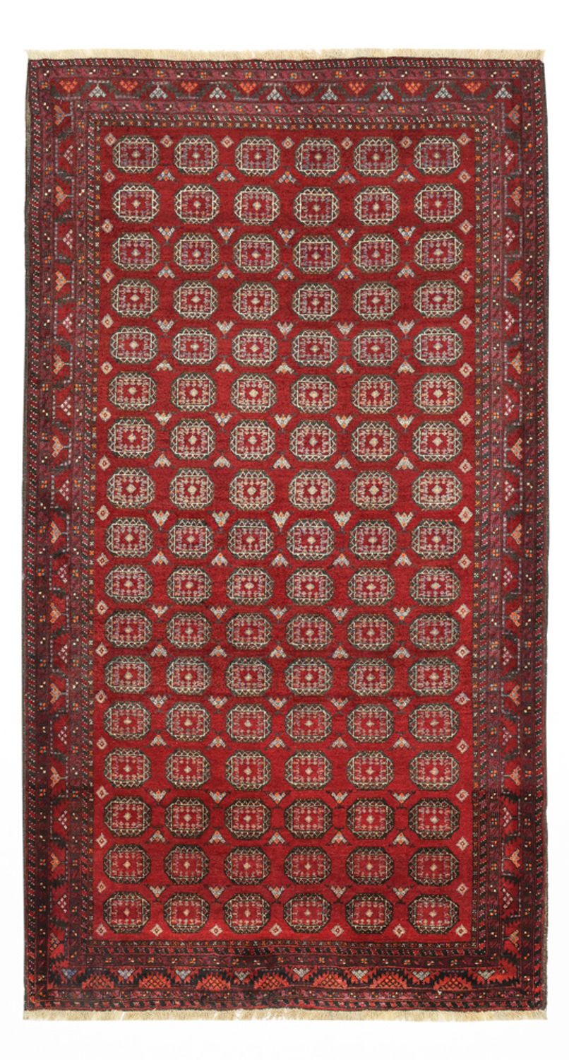 Runner Baluch-matta - 193 x 108 cm - mörkröd