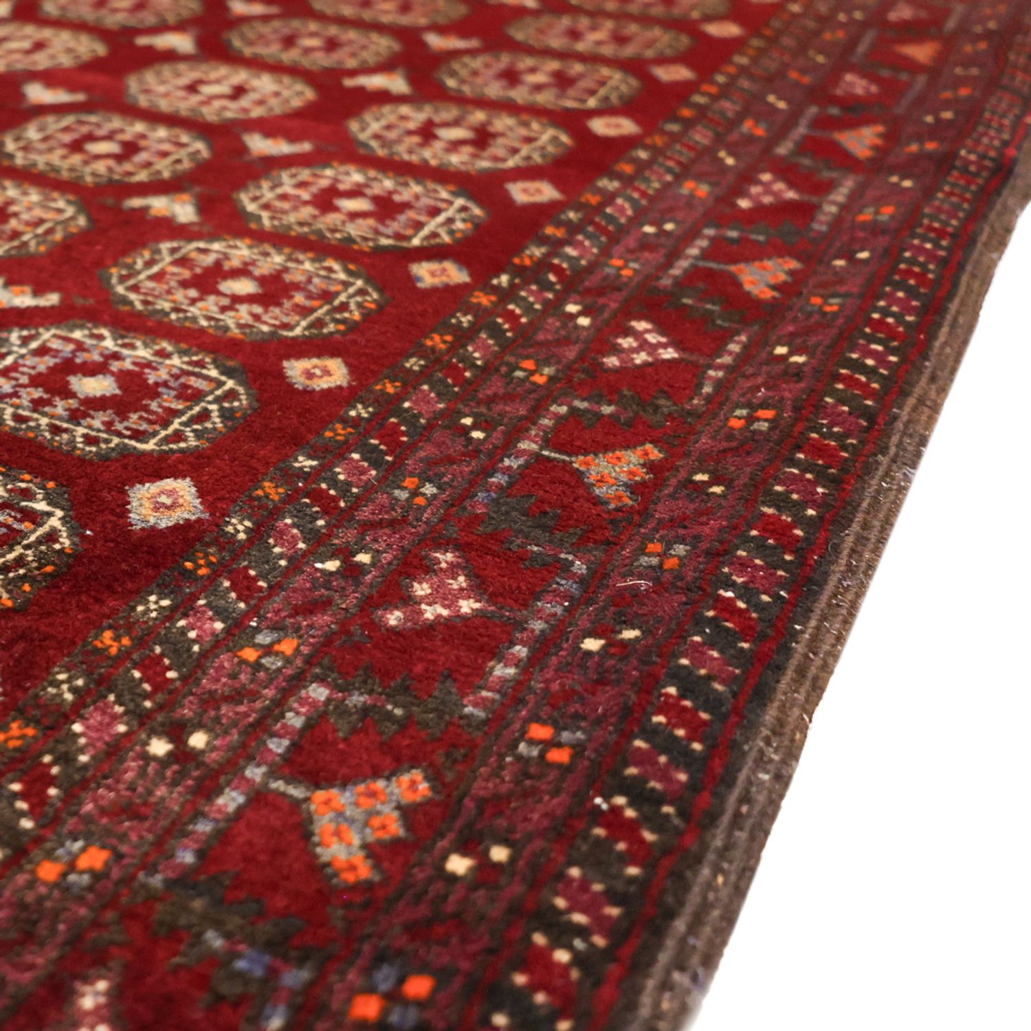 Runner Baluch-matta - 193 x 108 cm - mörkröd