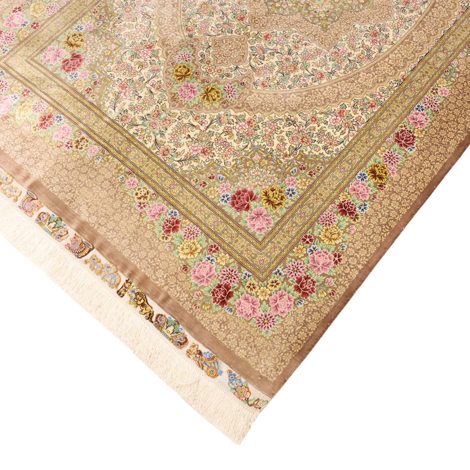 Perser Rug - Ghom - Royal - 165 x 101 cm - light beige
