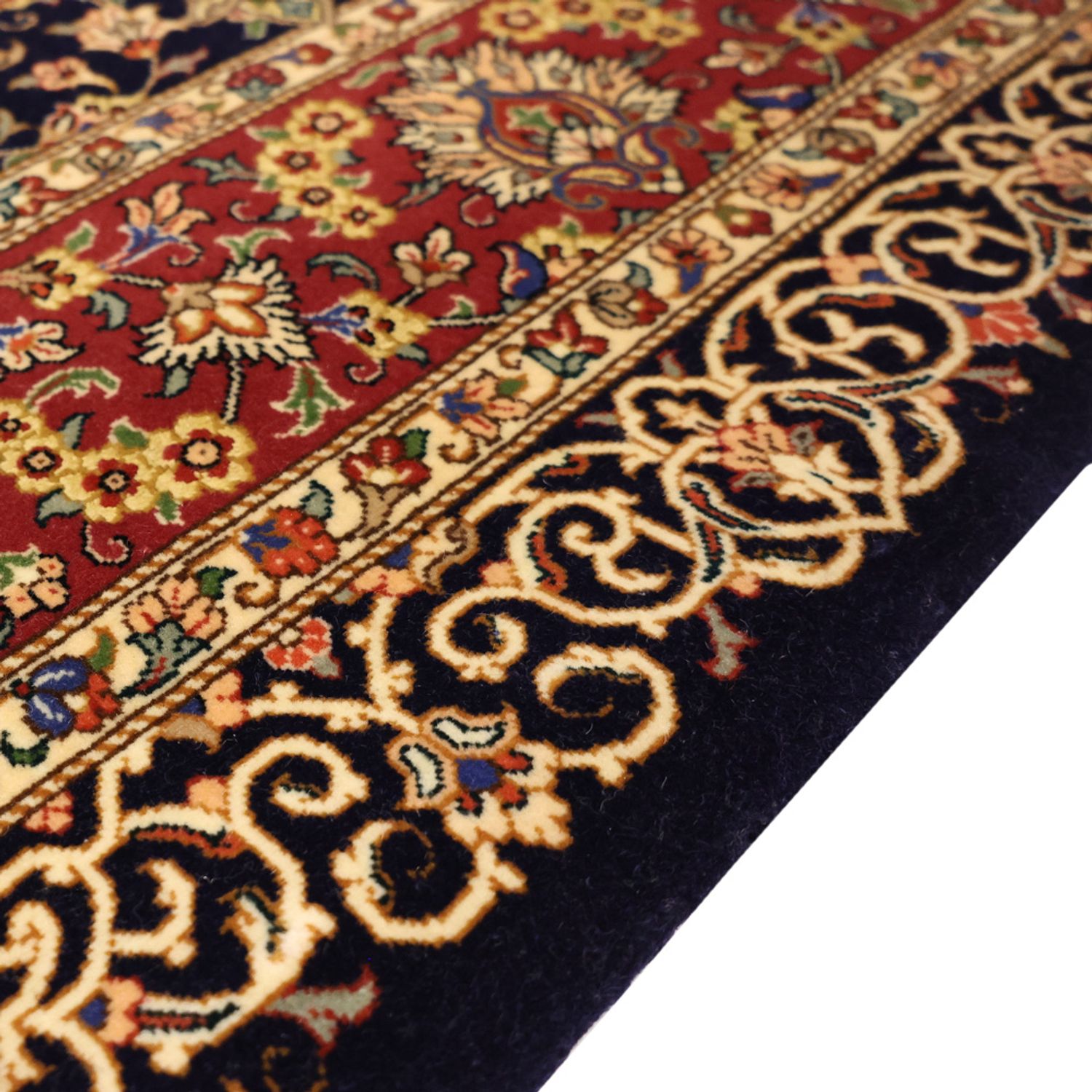 Perser Rug - Ghom - 154 x 100 cm - dark beige