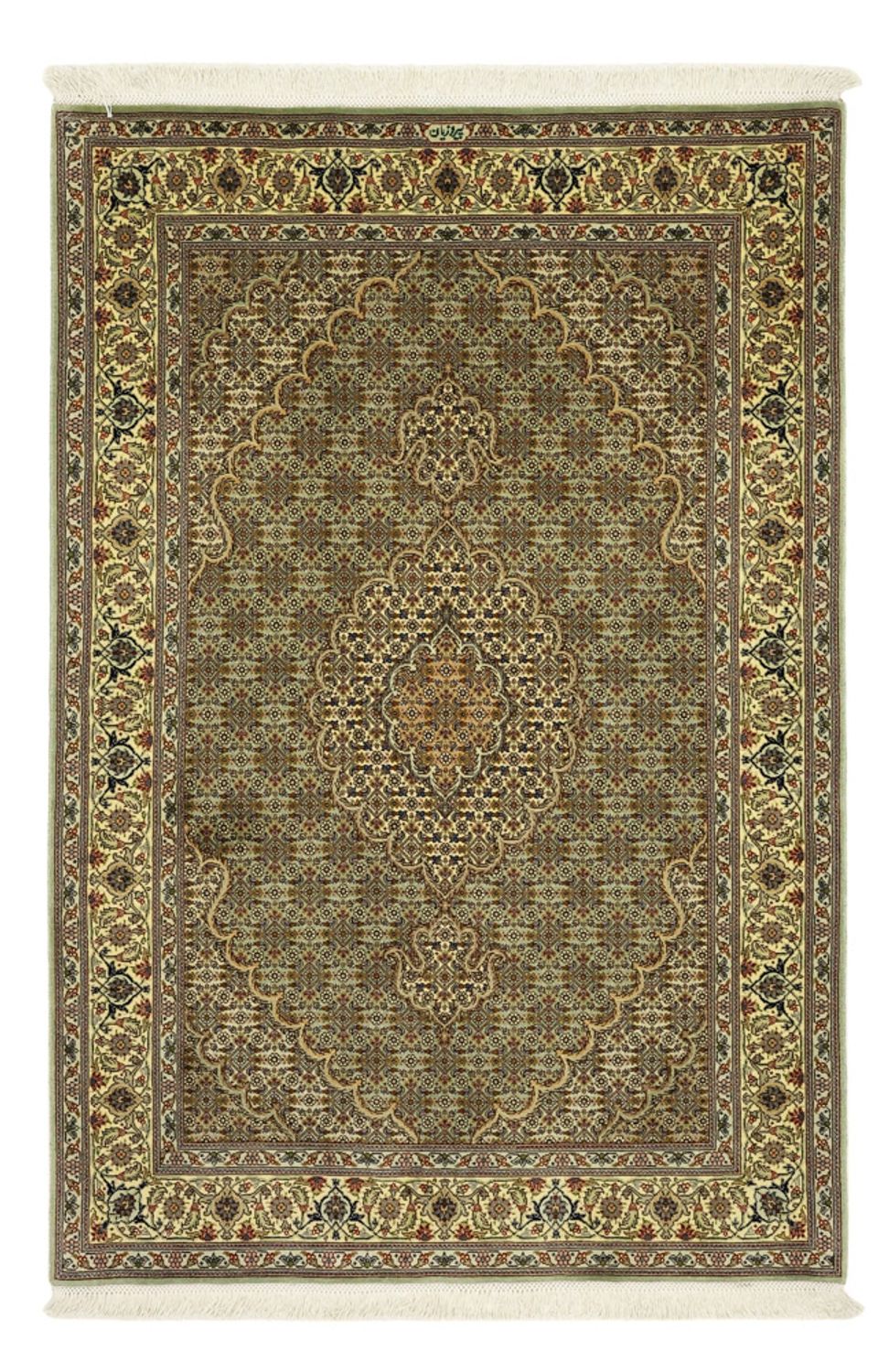 Perserteppich - Täbriz - Royal - 151 x 100 cm - olivgrün