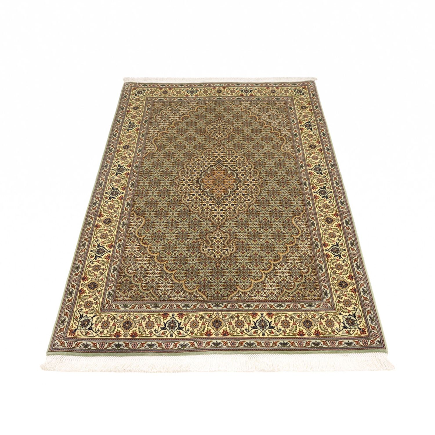 Perserteppich - Täbriz - Royal - 151 x 100 cm - olivgrün