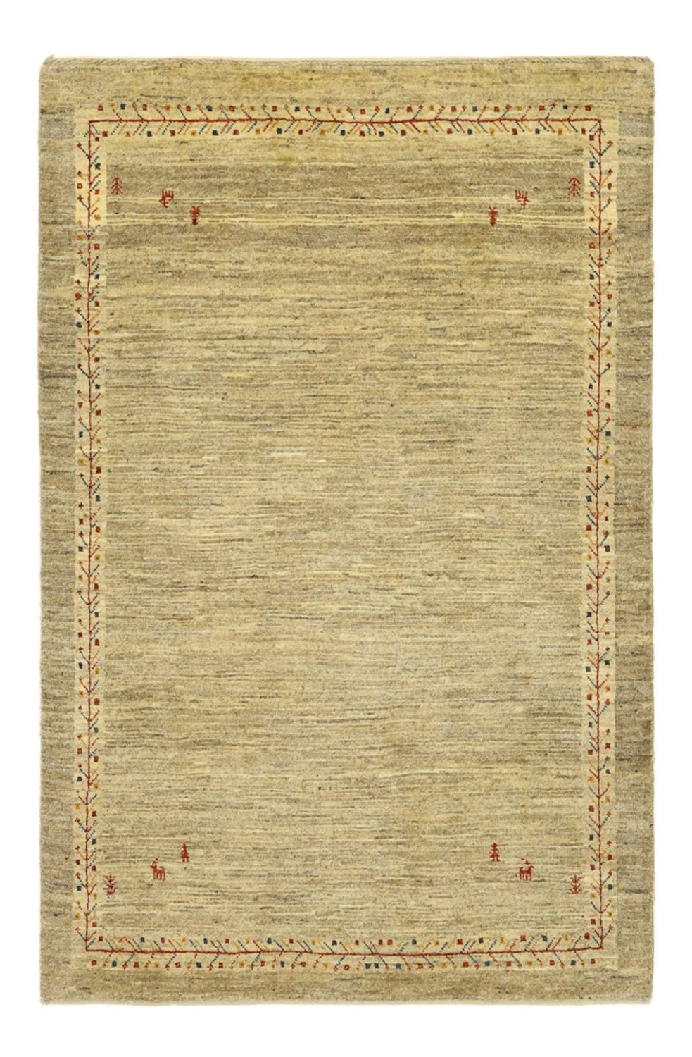 Gabbeh Koberec - Kashkuli Perský - 125 x 82 cm - béžová