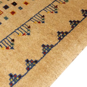 Dywan Gabbeh - Loribaft Perski - 164 x 79 cm - złoto