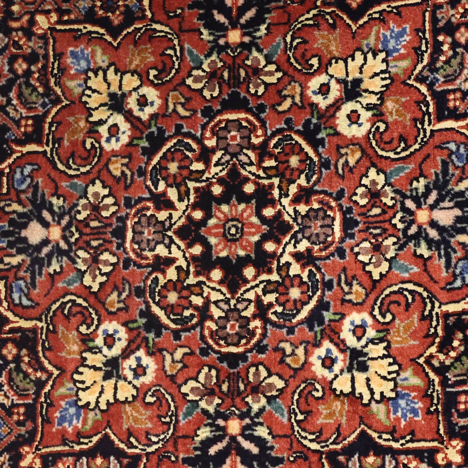 Dywan perski - Bijar - 144 x 75 cm - ciemna czerwień