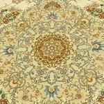 Persisk tæppe - Tabriz - Premium - Halskæde af silke - 206 x 145 cm - beige