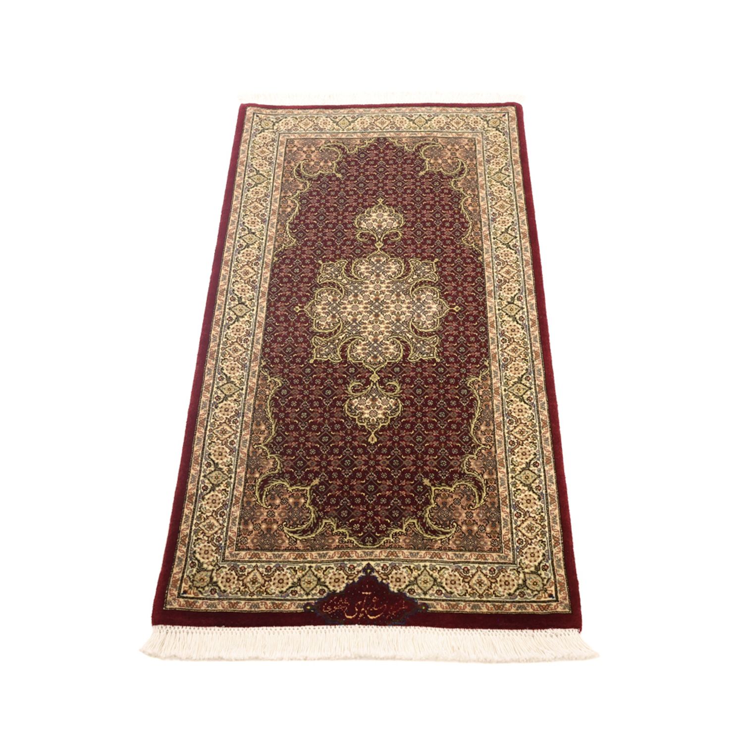 Perserteppich - Täbriz - Royal - Royal - 111 x 57 cm - dunkelbeige
