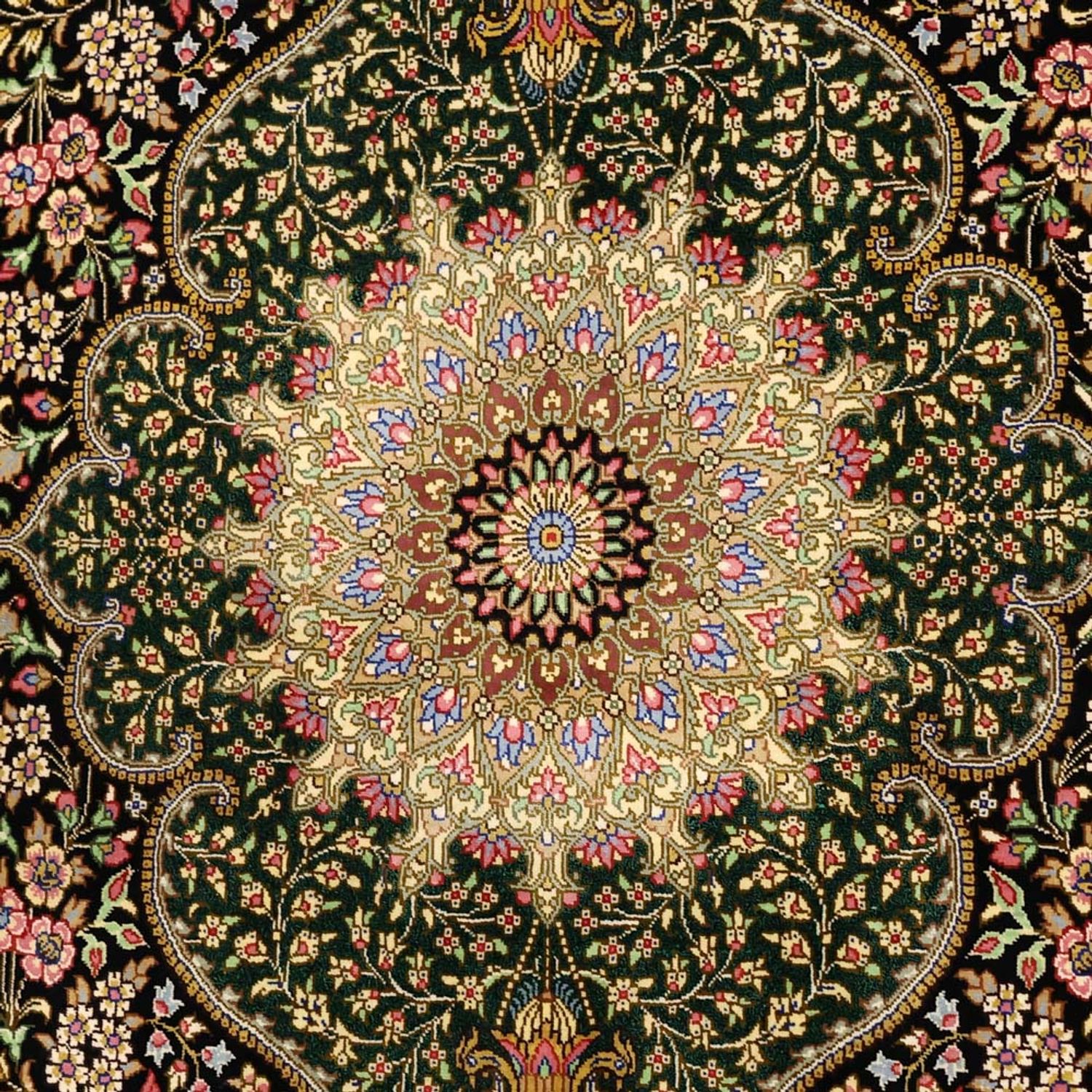 Perser Rug - Ghom - Royal - 156 x 99 cm - dark beige