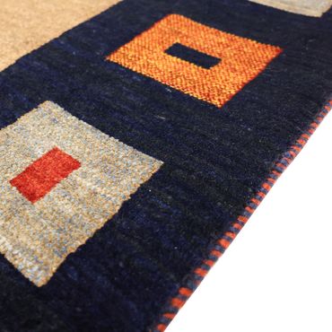 Dywan Gabbeh - Loribaft Perski - 156 x 105 cm - wielokolorowy