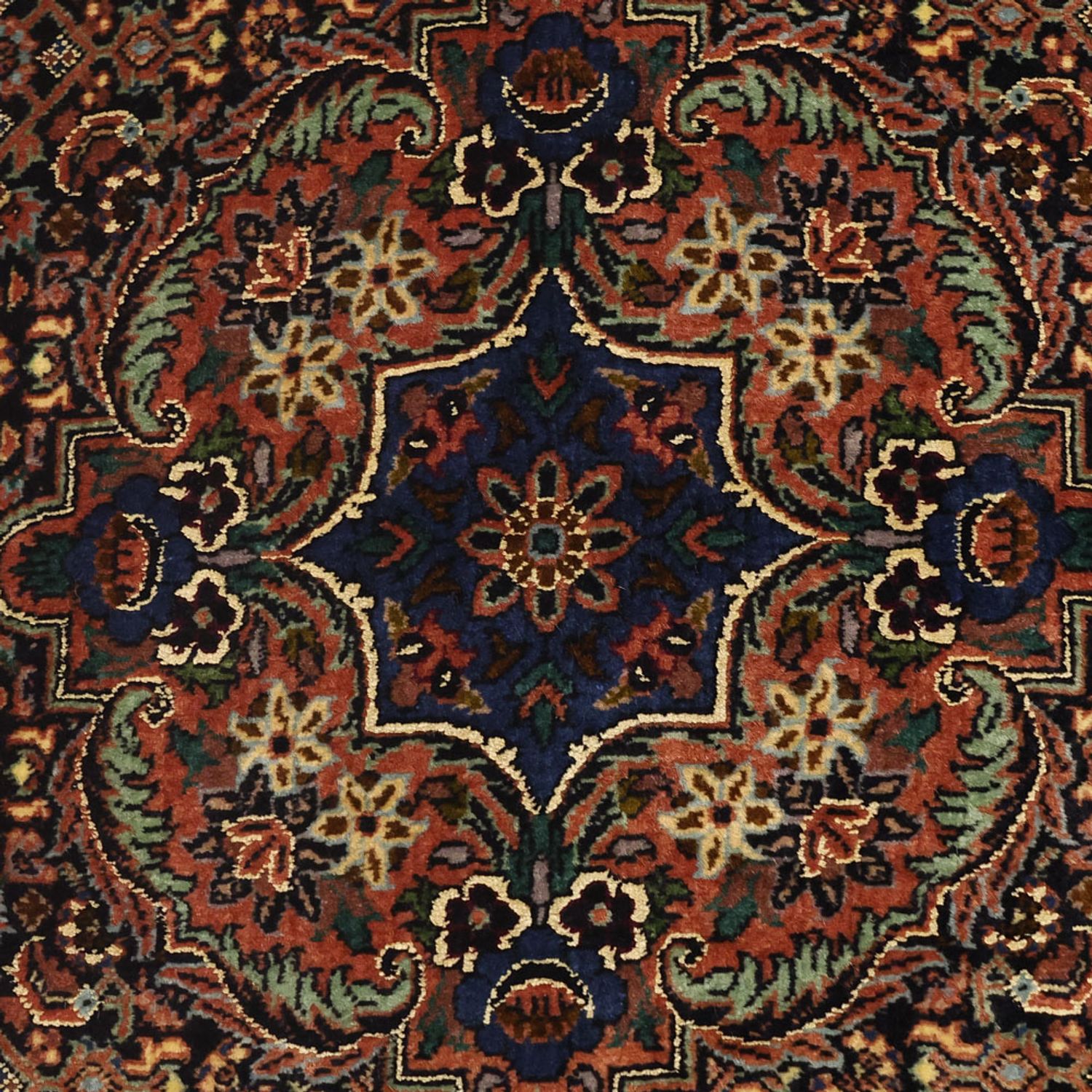 Dywan perski - Bijar - 147 x 69 cm - ciemny beż