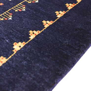 Gabbeh Koberec - Kashkuli Perský - 119 x 81 cm - tmavě modrá