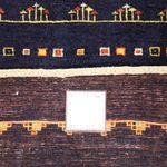 Gabbeh Koberec - Kashkuli Perský - 119 x 81 cm - tmavě modrá