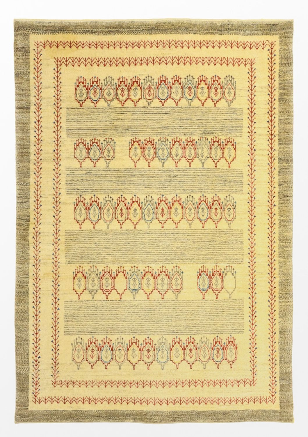 Gabbeh Rug - Kashkuli Perser - 125 x 87 cm - beige