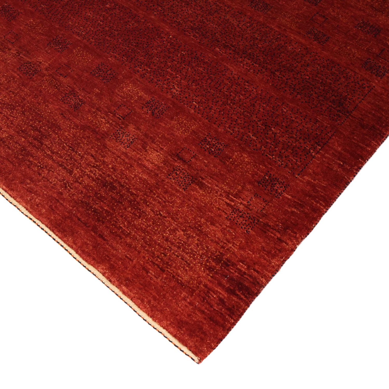 Gabbeh Rug - Kashkuli Perser square  - 112 x 101 cm - dark red