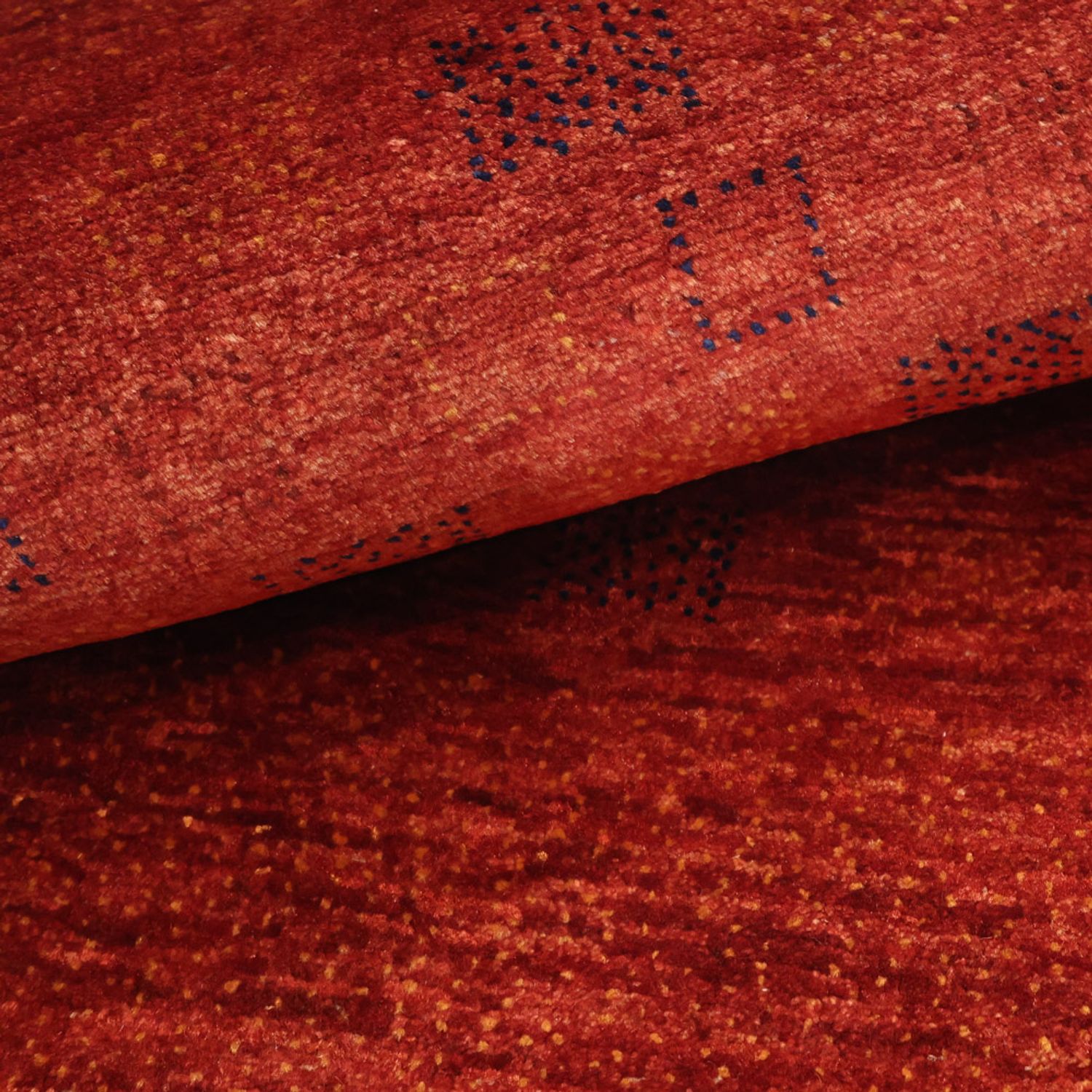 Gabbeh Rug - Kashkuli Perser square  - 112 x 101 cm - dark red