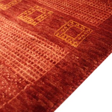 Gabbeh Koberec - Kashkuli Perský - 113 x 97 cm - červená