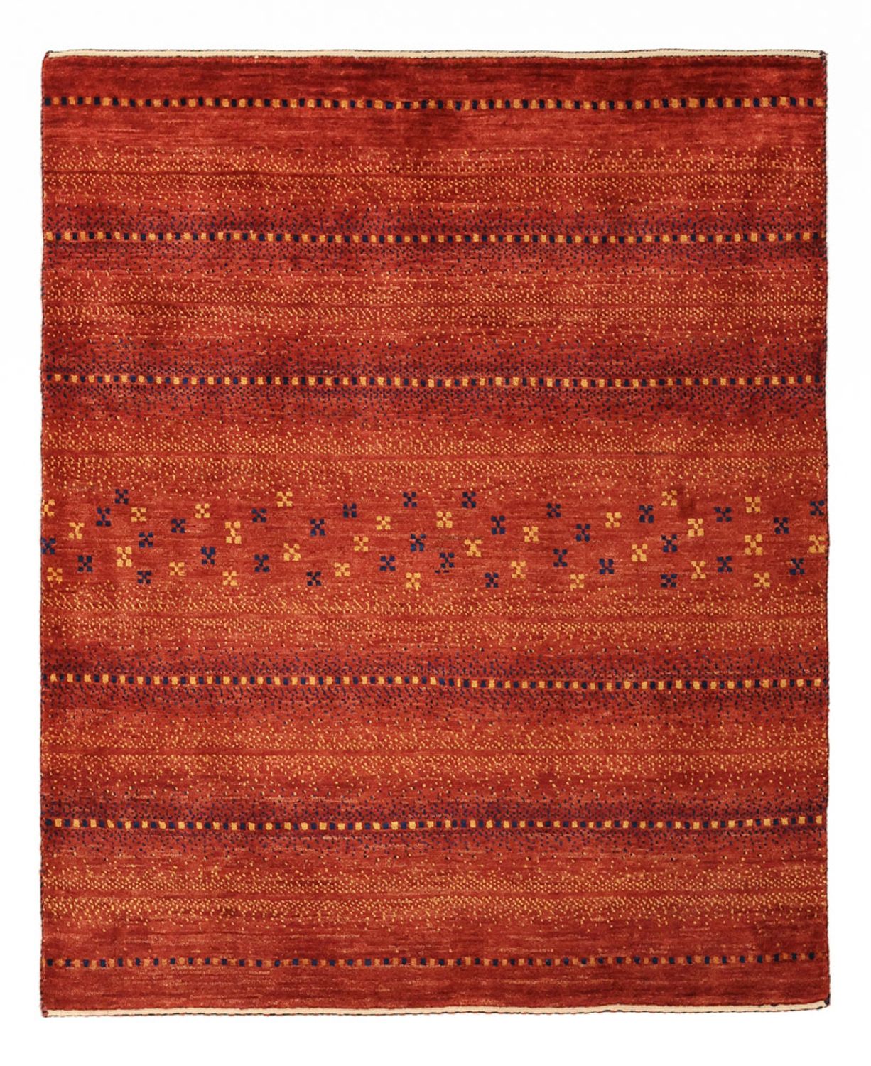 Dywan Gabbeh - Kashkuli perski - 122 x 98 cm - czerwony
