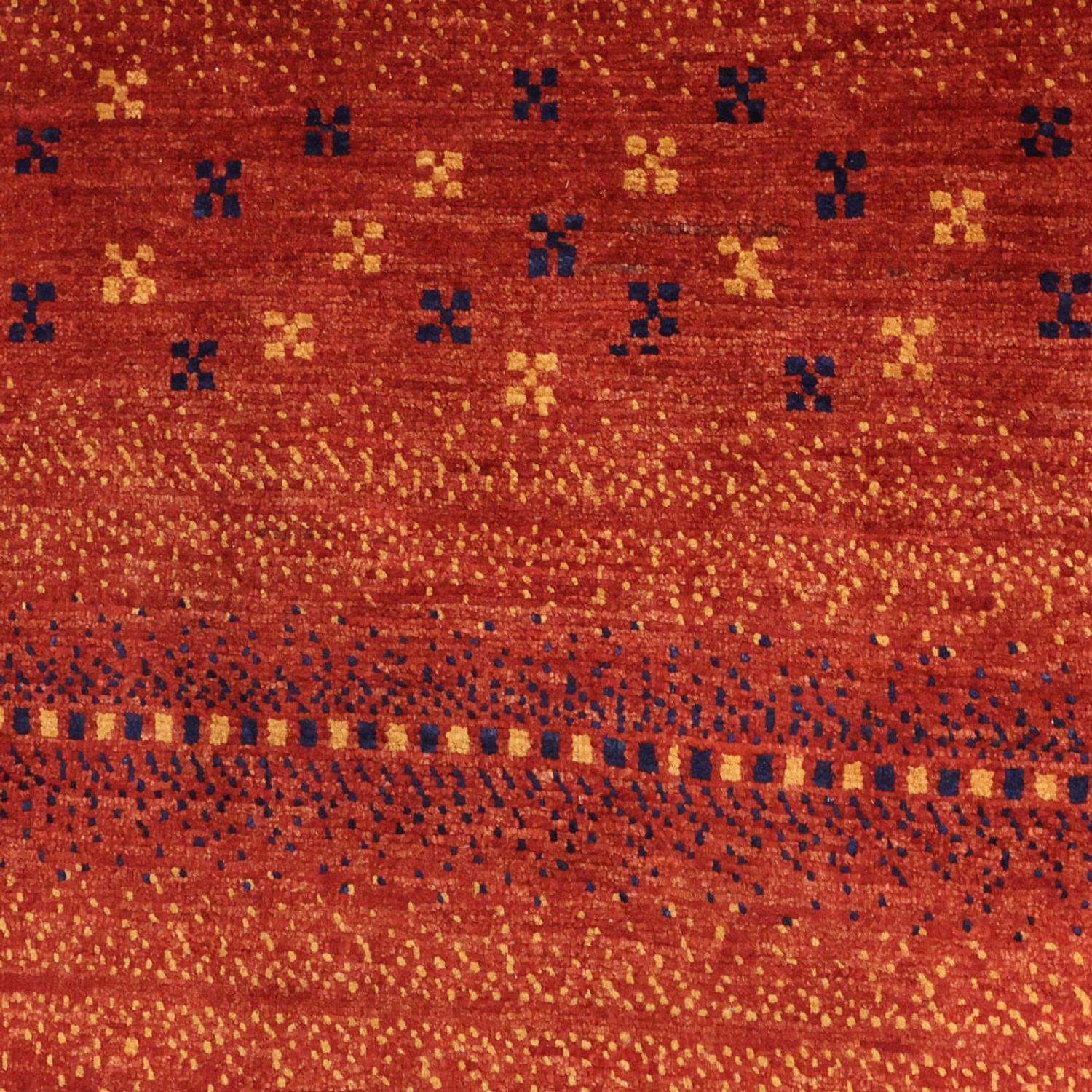 Dywan Gabbeh - Kashkuli perski - 122 x 98 cm - czerwony