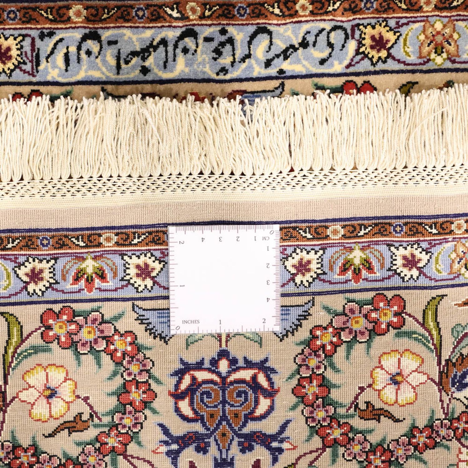 Perserteppich - Isfahan - Premium - Seidenkette - 171 x 111 cm - beige