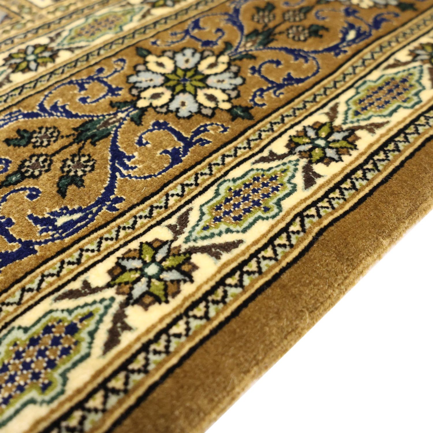 Perserteppich - Ghom - Royal - 154 x 102 cm - olivgrün
