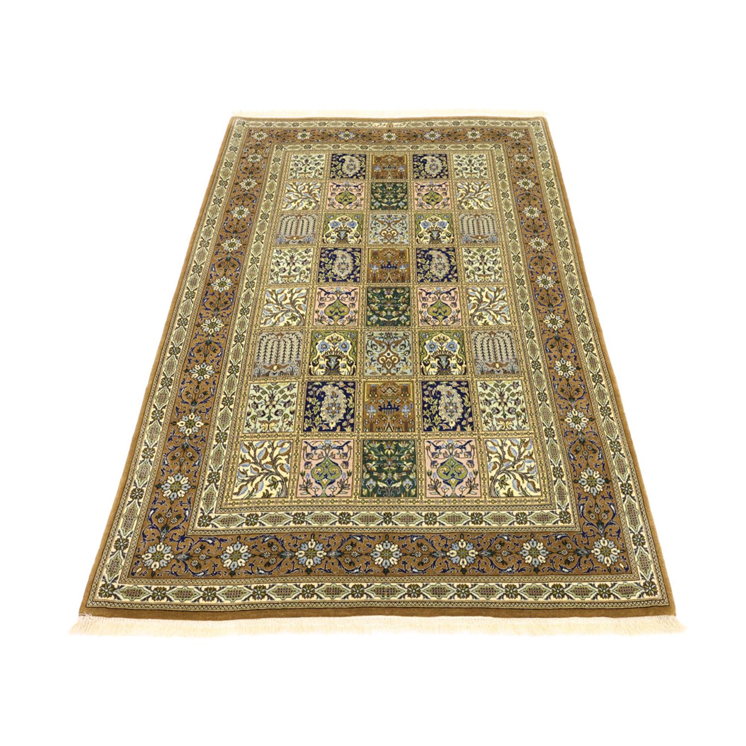 Perserteppich - Ghom - Royal - 154 x 102 cm - olivgrün