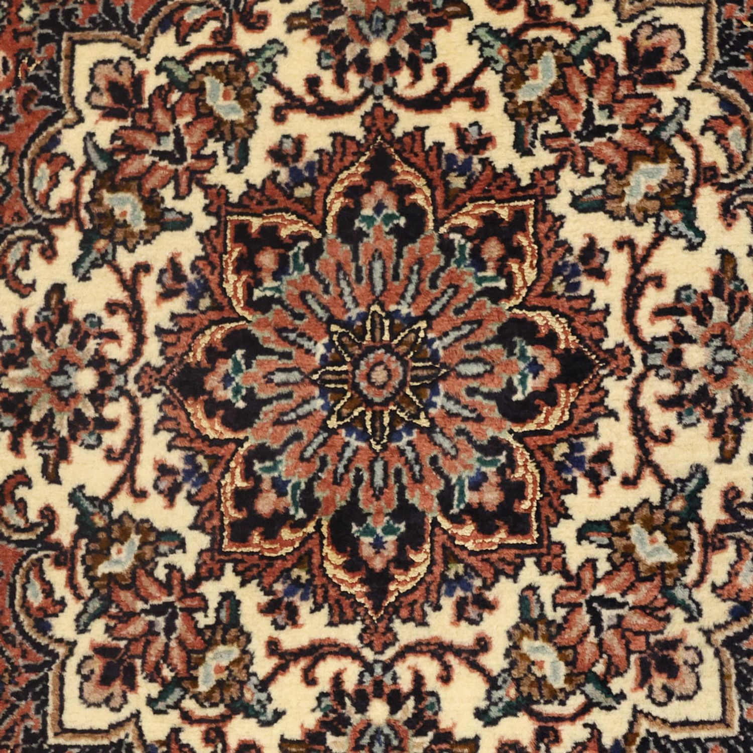 Dywan perski - Bijar - 144 x 70 cm - ciemna czerwień