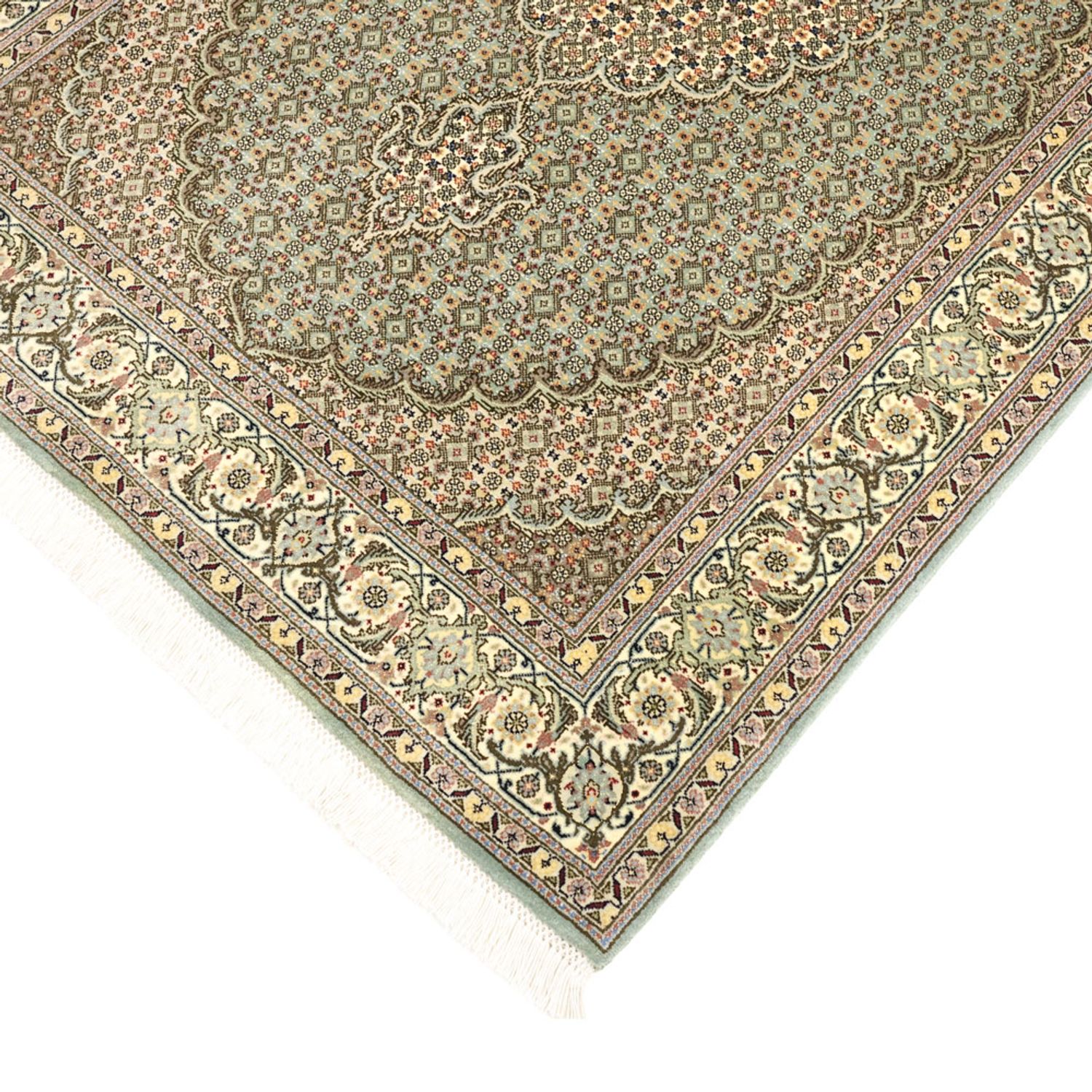 Perserteppich - Täbriz - Royal - 153 x 101 cm - olivgrün