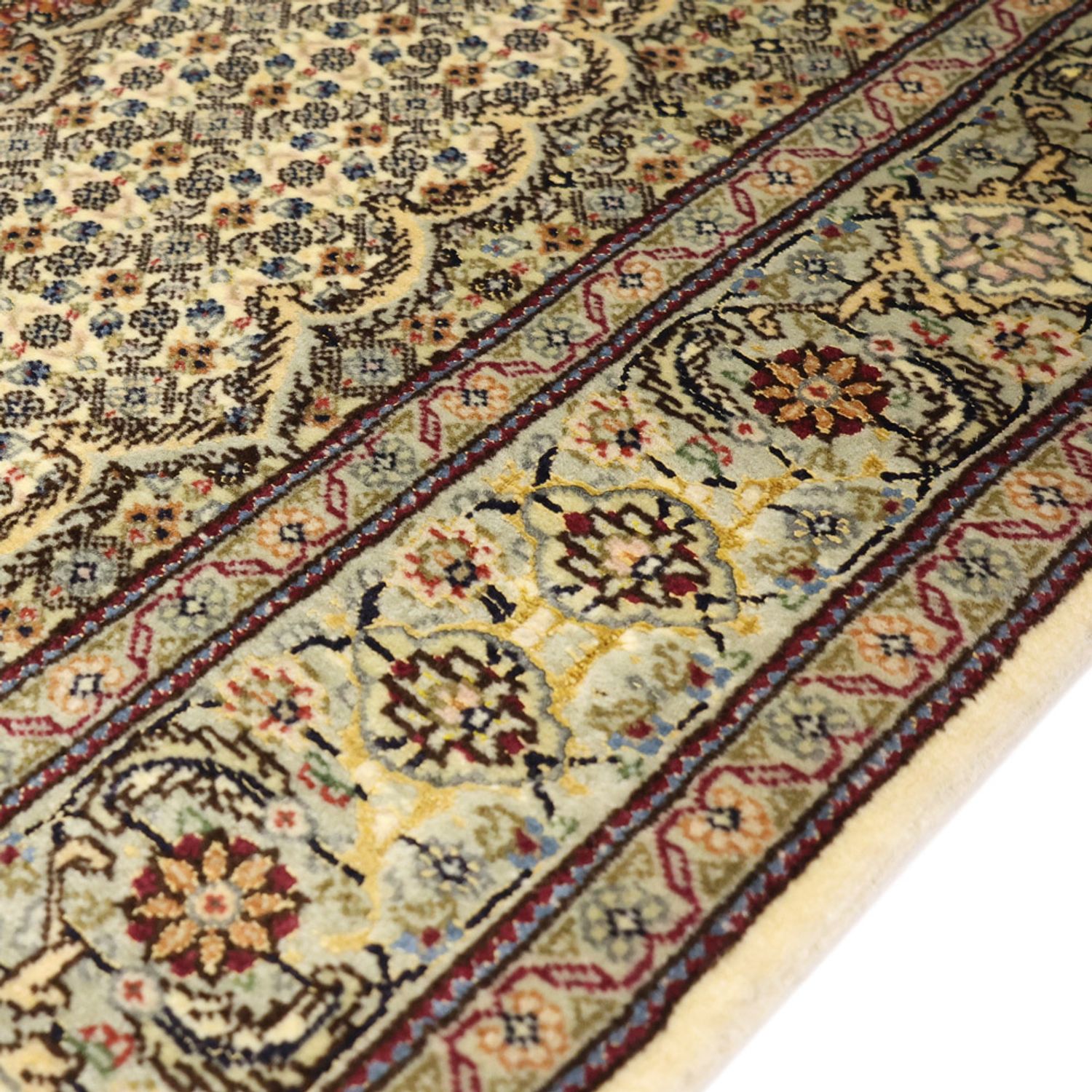 Perserteppich - Täbriz - Royal - 150 x 102 cm - olivgrün
