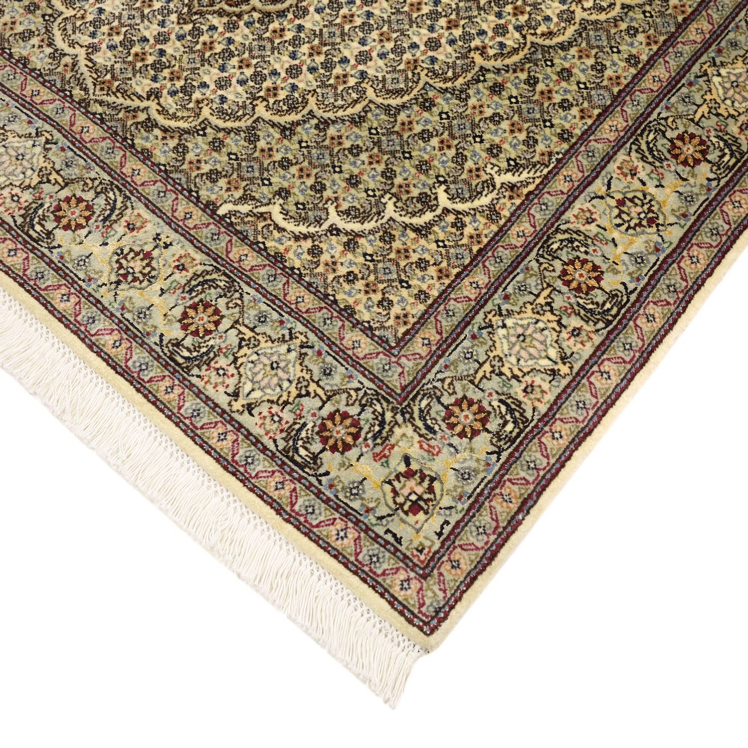 Perserteppich - Täbriz - Royal - 150 x 102 cm - olivgrün