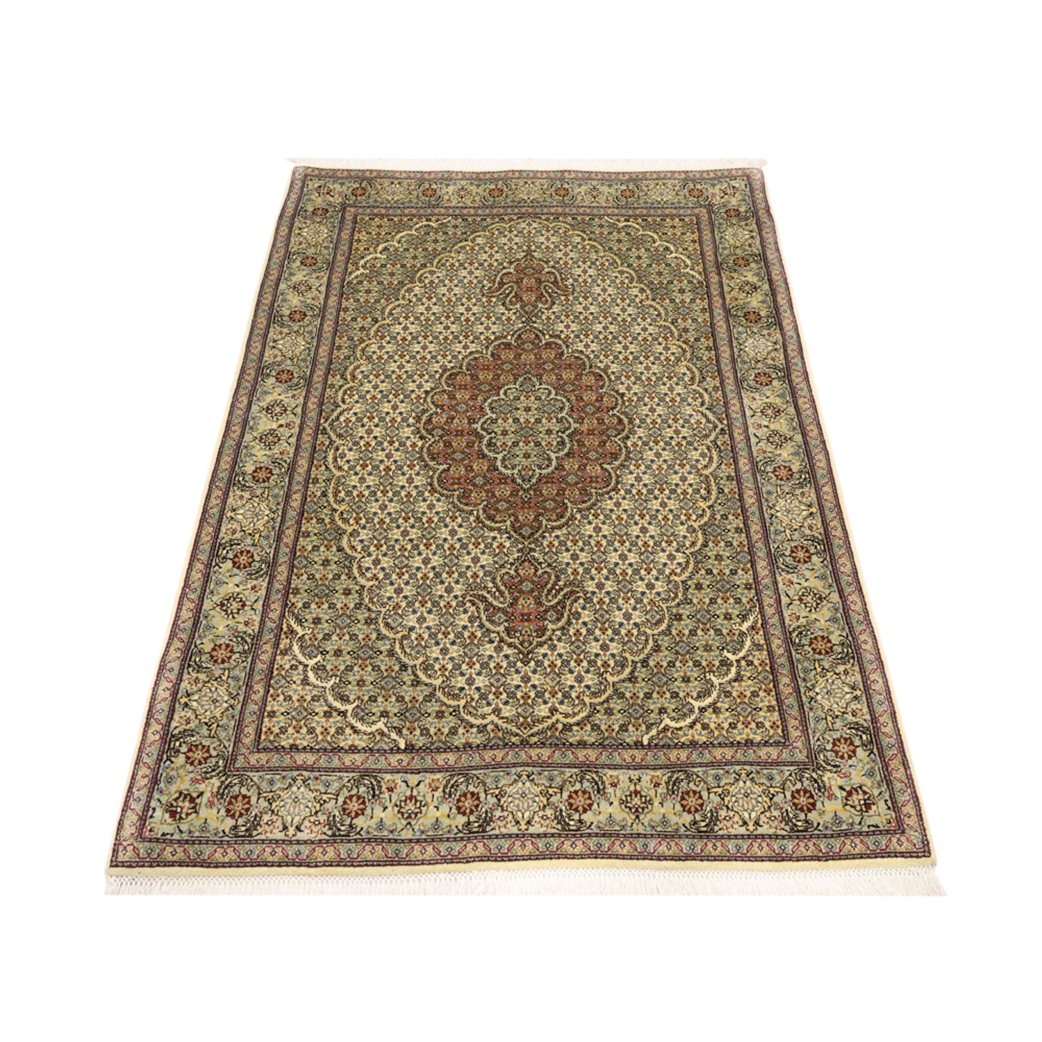 Perserteppich - Täbriz - Royal - 150 x 102 cm - olivgrün